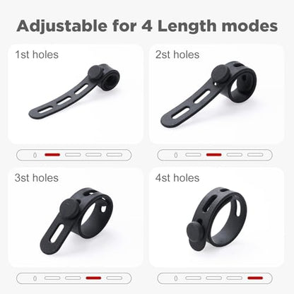 Simgoing 60 Pcs Fishing Belts 2 Size Soft & Stretchy Reusable Rod Ties, Lightweight Durable Rubber Bands Belts for Pole Storage, Cables, Gardening Tools, Camping Equipment