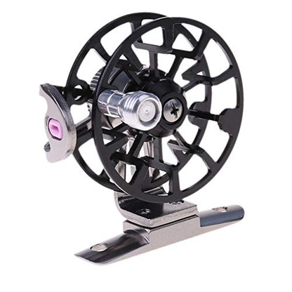 Full Metal Ultra-Light Former Ice Fishing Reels Wheel Fly Reel Aluminum Fly Little Inline Lightweight Rod and Combo Rods Accessories - color: Red
