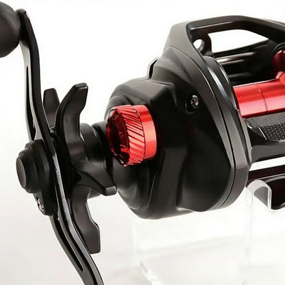 Mechanical Brake Knob Compatible with Daiwa 2019 TATULA 100/2025 TATULA 200 - Aluminum Alloy Adjustment Knob, 1 Set Fishing Reel Replacement Parts - color: Red
