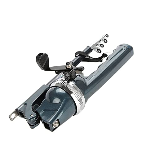 Tiiyee Fishing Rod, Fishing Pole Fishing Rod and Reel Combo Telescopic Rod | Stainless Steel Pocket Size Tackle, Collapsible Portable Design for Beginner Adults Travel Camping Saltwater Freshwater Gear