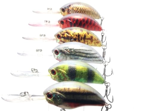 Minnow Crankbait for Bass Fishing Bass Lure Jerkbait Fishing Lures and Tackle Box - color: HC733KB