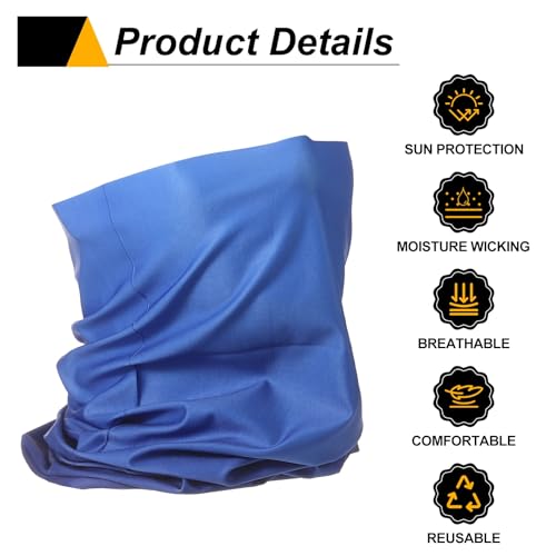 HARFINGTON Summer Cooling Neck Gaiter Sun Protection Face Mask Fishing Necks Gaiter Unisex for Cycling Outdoor Sports - color: Blue