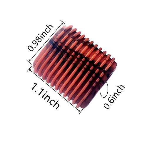 Rubber Fishing Reel Handle Grip Sleeve Non-Slip Baitcaster Knob Covers for Casting or Spinning Reel Red -12PCS