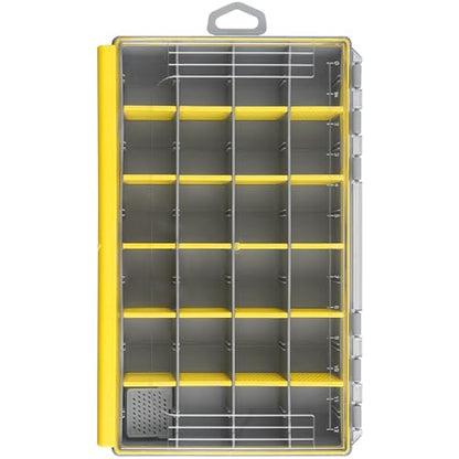 Shaddock Fishing Waterproof Tackle Box, 3700 Deep Tackle Tray Organizers Accessories Storage Gear with Removable Dividers for Freshwater Saltwater Fishing (Yellow, 3700) - size: 3700, Yellow