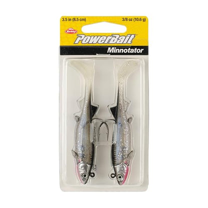 Berkley PowerBait Minnotator Fishing Soft Bait - color: Silver Smelt, size: 3.5 in - 3/8 oz