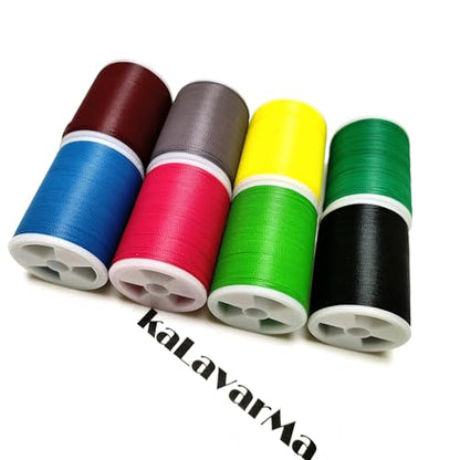 (8pcs*240yd) Kalavarma Rod Wrapping Thread for Fishing Rod Wrapping Thread Rod Building Repair - style: Colorfast 053