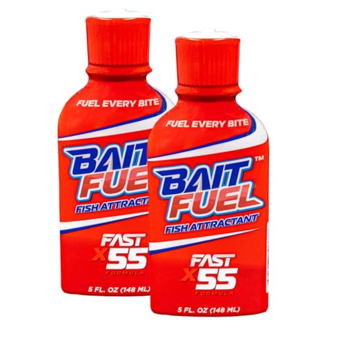 BAITFUEL Gel Fish Attractant Scientifically Proven Long-Lasting Gel X55 Scent Formula | 5 oz., 2-Pack