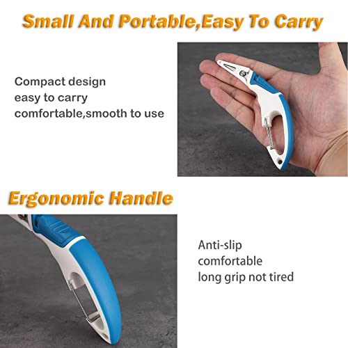 Fishing Pliers Saltwater, Fishing Scissors for Braided Line,Fishing Line Cutter Saltwater and Freshwater,Fishing Scissors with hanging buckle for Mono Braided Line,Fishing Gear