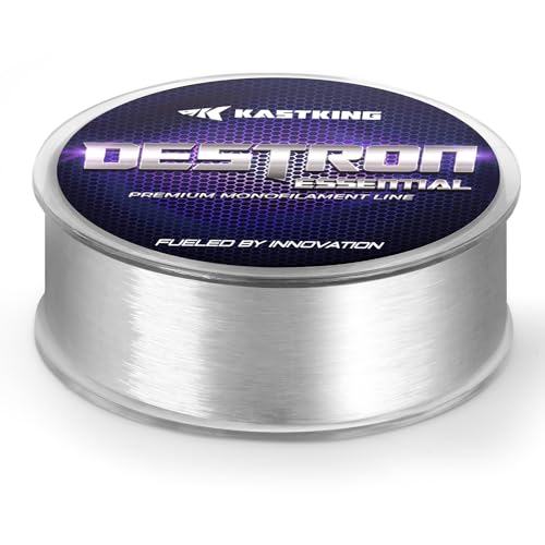 KastKing Destron Essential Monofilament Fishing Line, Advanced Polymer Coating for High Abrasion Resistance, Super Smooth, High Strength, Low Memory Mono Line, Fresh and Saltwater Fishing - color: Ghost Clear, size: 20LB(600 Yds)