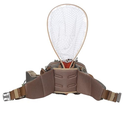 Fly Fishing Large Waist Pack with Water Bottle Holder, Wide Fanny Fishing Tackle Storage Bags