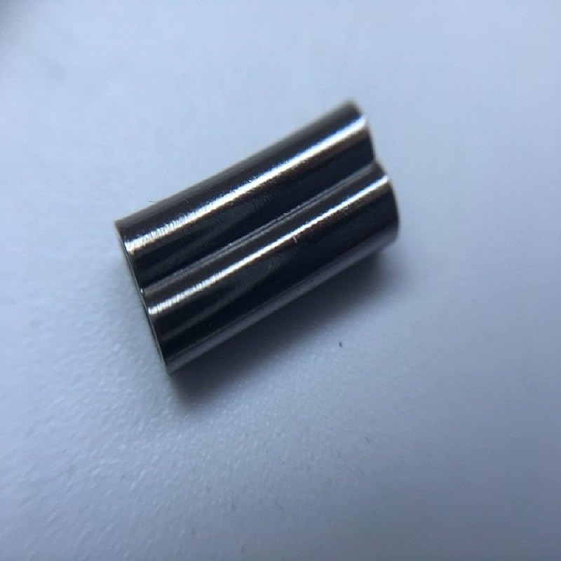 Double Crimps Sleeves, Copper, 50‑Pack (0.8‑2.0mm x 10mm) – Terminal Tackle Connectors for Nylon & Fluorocarbon Fishing Wire Leader Rig Making(1.2mm) - size: 1.2mm
