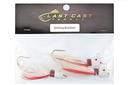 1.0-3.0oz Smiling Bucktail Fishing Lure Jig - 3 Pack - size: 2.0 Ounce - 3 Pack
