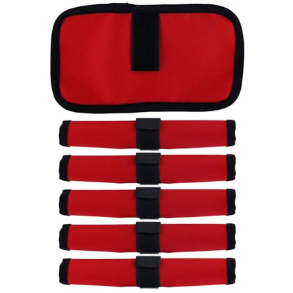Gosknor 6pcs Fishing Lure Wraps, Protective Covers Oxford Cloth Hook Bait Wraps for Fishing Rod Protection and Safe Storage
