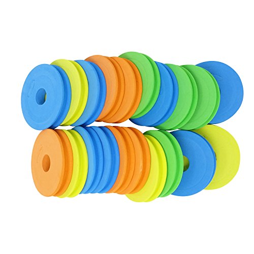 Honbay 20PCS Round Fishing Line Foam Spools - 68mm/2.68inch Storage Holders, Rigs & Hooks Boards, Winding Boards - Random Colors