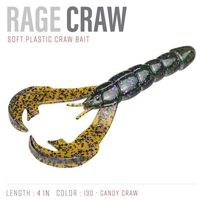 Strike King Rage Tail Craw - color: Candy Craw, size: 4 inch