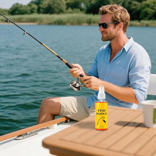 Fish Attractant 80ml Lure Additive Fish Point Liquid | Bass Lure Enhancer for Lake River Stream Shore Boat Outdoor Trip Bass Trout Angler Dad Husband Boyfriend Men