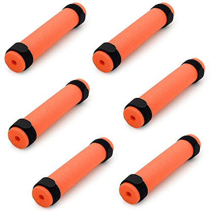 6 Pack Fishing Rod Floats for Kayaking Floaters Poles Propel Paddle Gear Foam Rod Floaties for Boats and Kayaks - color: Orange
