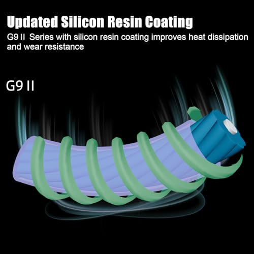 SeaKnight G9 II 8+1 Braide line, 9 Strands Braided Fishing Line Fast Sinking Fishing Line 164Yds/328Yds Seawater-Proof UV-Proof Coated PTFE Sea Fishing Line Braid 17-80LB - color: Yellow, size: 45LB(0.28mm)-328Yds
