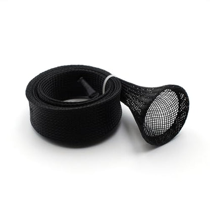 Mr. Z Pack of 4 Casting Fishing Rod Sleeves with 2 Rod Straps Fishing Rod Covers Pole Jacket Rod Socks - color: Black