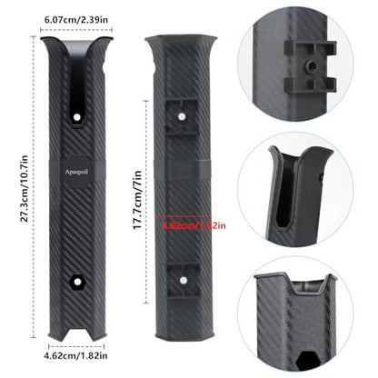 8 Pack Plastic Fishing Rod Holders Racks for Boat, Tube Fishing Rod Pole Side-Mount with Screws