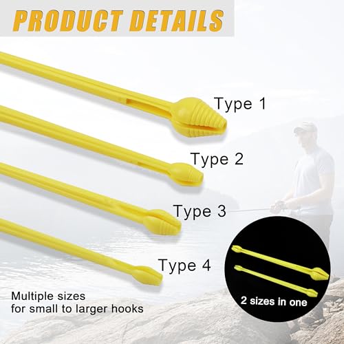 Plastic Fishing Hook Disgorger Snelled Fish Hook Remover Tool Portable Unhook Tool Fish Extractor Detacher Dehooker Fishing Gear Accessories - size: LARGE-5PCS