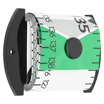 Fish Measuring Ruler, 138cm x 5cm Foldable Fish Measuring Tape with Accurate Calibration, Easy to Clean PVC Material, for Fishing Measurement Tool (Green) - color: Green
