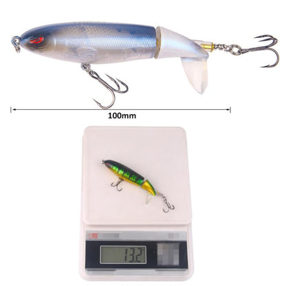 Bass Fishing Lures 3.94 Inch Artificial Hard Bait with Rotating Tail for Sea Bass Pike Aspius Perch Fishing Tackle Accessories