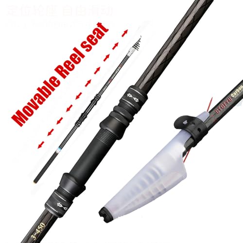 Portable Telescopic Fishing Rod – 9/12/15/18/20ft Carbon Spinning Rod, Ultralight for Small to Medium Fish, Lure 0.2-1.5oz, Ideal for Travel, Trout & Carp - size: 6.3M/20Ft