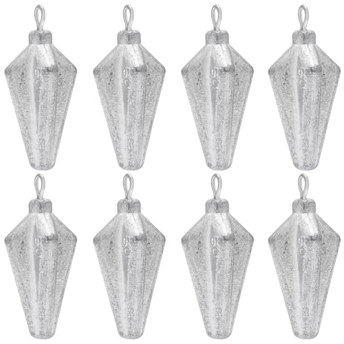 Fishing Pyramid Weights Rhombus Quadrangle Lead Triangle Fishing Sinkers | Surf Fishing Sinkers for Ocean Saltwater Fishing Casting Gear Tackle 1oz 2oz 3oz 4oz - size: 2oz-8pcs