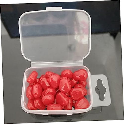 Toyvian 50Pcs Artificial Corn Fishing Lures Red Soft Baits for Carp and Bream Freshwater Saltwater Use Reusable PVC Material Simulation Floating Baits with Sweet Corn Scent for Rivers