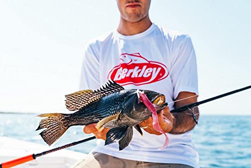 Berkley Gulp! Grub Saltwater Fishing Soft Bait - color: Pink, size: 4"