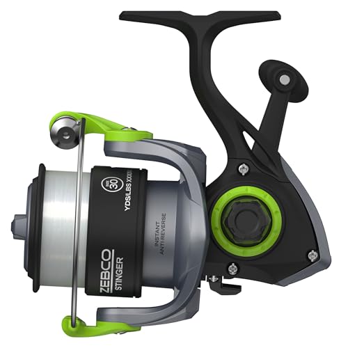 Zebco Stinger Spinning Fishing Reel, 1+1 Bearings Fishing Reel - size: Size 30 Reel