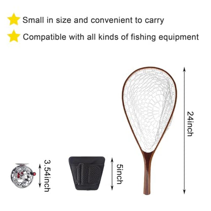Aventik Fly Fishing Net Holder for Backpack & Kayak Fishing | Durable Fishing Net Holster | Adjustable for Steelhead & Trout Fishing