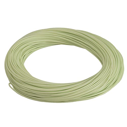 SF Fly Fishing Line Weight Forward Floating Fly Line for Fly Fishing 3wt 4wt 5wt 6wt 7wt 8wt 100FT Double Welded Loops - color: Moss Green, size: WF4F 100FT