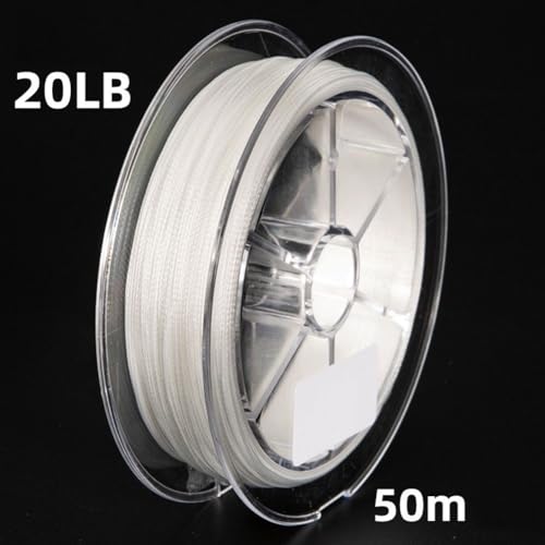 30lb Fly Line Backing 50M 8-Strand Dacron Trout Fishing Line Low Friction UV Resistant for Freshwater Bass for Orange