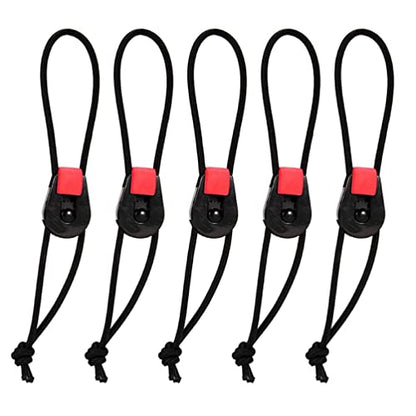 5pieces Adjustable Fishing Quick Rod Ties Leash for Holders Organizers Elastic Bunngee Cord Straps Reusable Quick Rod Ties Fishing Rod Bungee Ties Strap Fishing Rod Tie Straps
