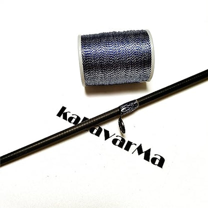 (8pcs*240yd) Kalavarma Rod Wrapping Thread for Fishing Rod Wrapping Thread Rod Building Repair - style: Metallic klm044