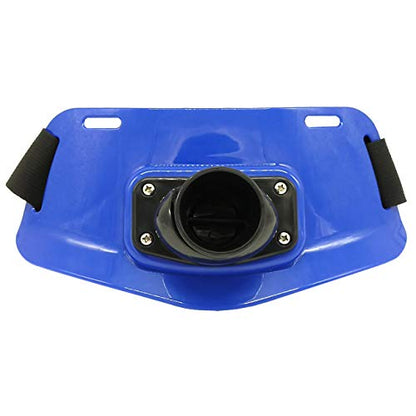 TIHOOD Fighting Rod Pole Holder Adjustable Waist Gimbal Belt Padded Fishing Waist Belt Professional Fishermen Gimbal Pad - color: Blue