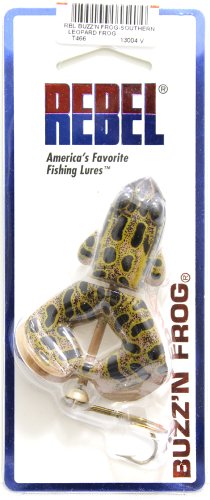 Rebel Lures Buzz'N Frog Topwater Buzzbait Fishing Lure, 2 1/2 Inch, 1/2 Ounce - color: Southern Leopard Frog