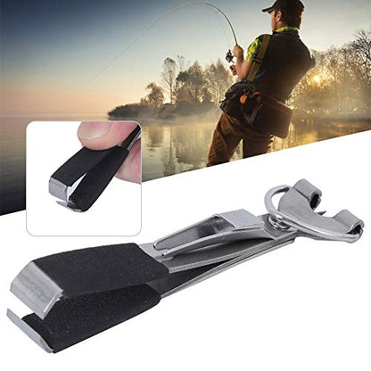 2 Pcs 4 in 1 Fly Line Clippers Fishing Knot Tying Tool Fly Fishing Quick Knot Tool Fast Nail Knotter Lines Clipper Hook Eye Cleaner with Retractor