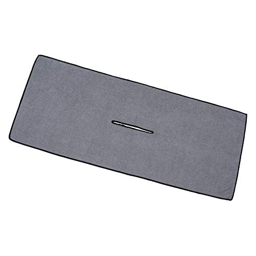 Mile High Life | Pro Tour Caddy Towel | 17" x 40" with 8" Center Slit | Premium Microfiber Waffle Texture - color: Dark Gray, size: 17" x 40"