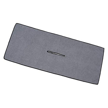 Mile High Life | Pro Tour Caddy Towel | 17" x 40" with 8" Center Slit | Premium Microfiber Waffle Texture - color: Dark Gray, size: 16" x 30"