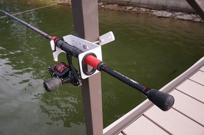 MAXXTUFF Heavy-Duty Dock Column Fishing Rod Holder, One Pair, Model MTM104