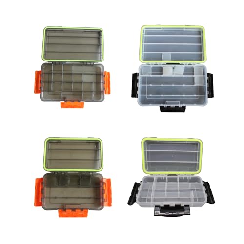 Durability Fishing Tackle Box with Triples Side Lock Large Capacity Lures Tackle Box for Secure Baits Storage - style: Large White