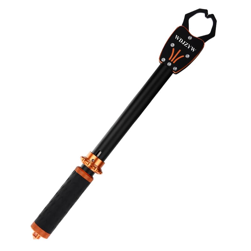 16.2-inch Aluminum Alloy Fish Lip Gripper, 360-degree Rotating Non-Slip Handle (PP Material), Powerful bite, Window Breaker, Lost Hand Rope, Giant Fish, Men's Gift