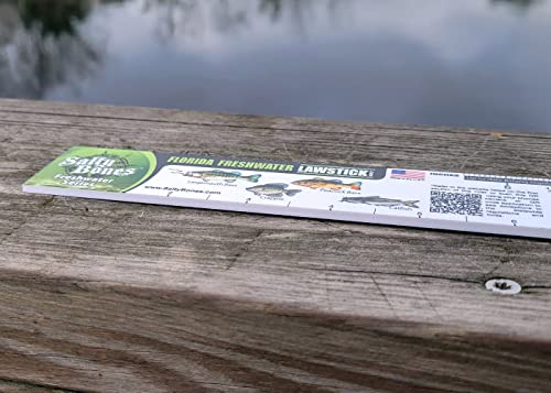 Salty Bones Florida Freshwater Lawstick - 36" Folding Fishing Ruler - Made in The USA - Updated for 2026 - Newest Version