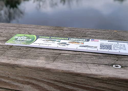 Salty Bones Florida Freshwater Lawstick - 36" Folding Fishing Ruler - Made in The USA - Updated for 2026 - Newest Version