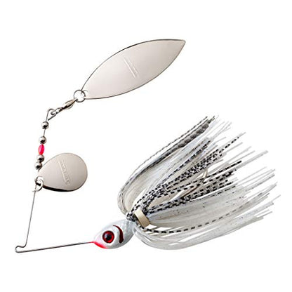 Booyah Blade Spinner-Bait Bass Fishing Lure - color: Silver Shad, style: Tandem (3/8 Oz)