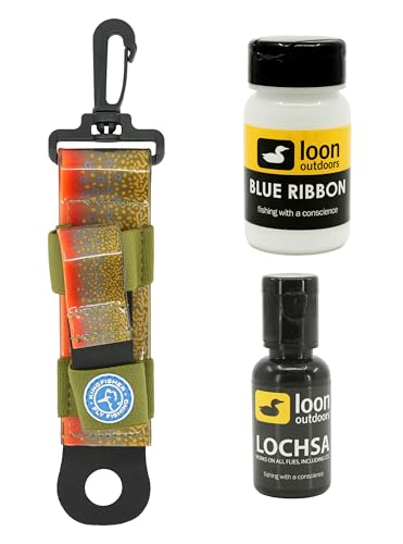 Loon Outdoors Combo Pack - Blue Ribbon/Lochsa with Kingfisher Combo Holder - color: Brook Trout