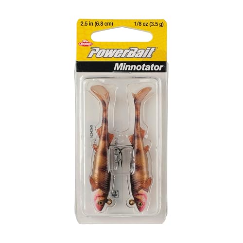 Berkley PowerBait Minnotator Fishing Soft Bait - color: HD Perch, size: 2.5 in - 1/8 oz